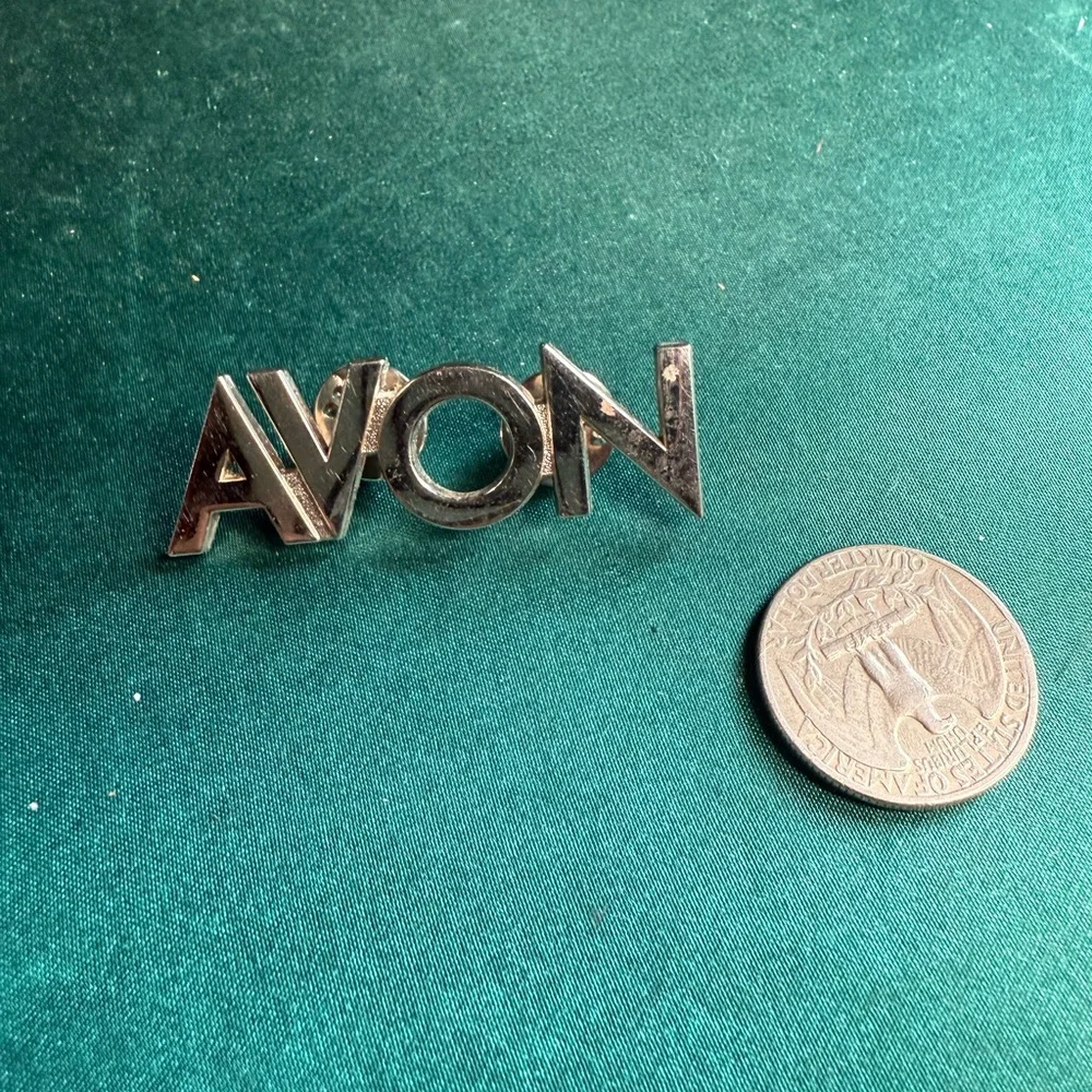 Avon Metallic Logo‎ Brooch